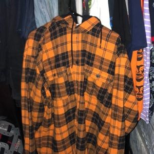 Flannel w/ hood *Never Worn*